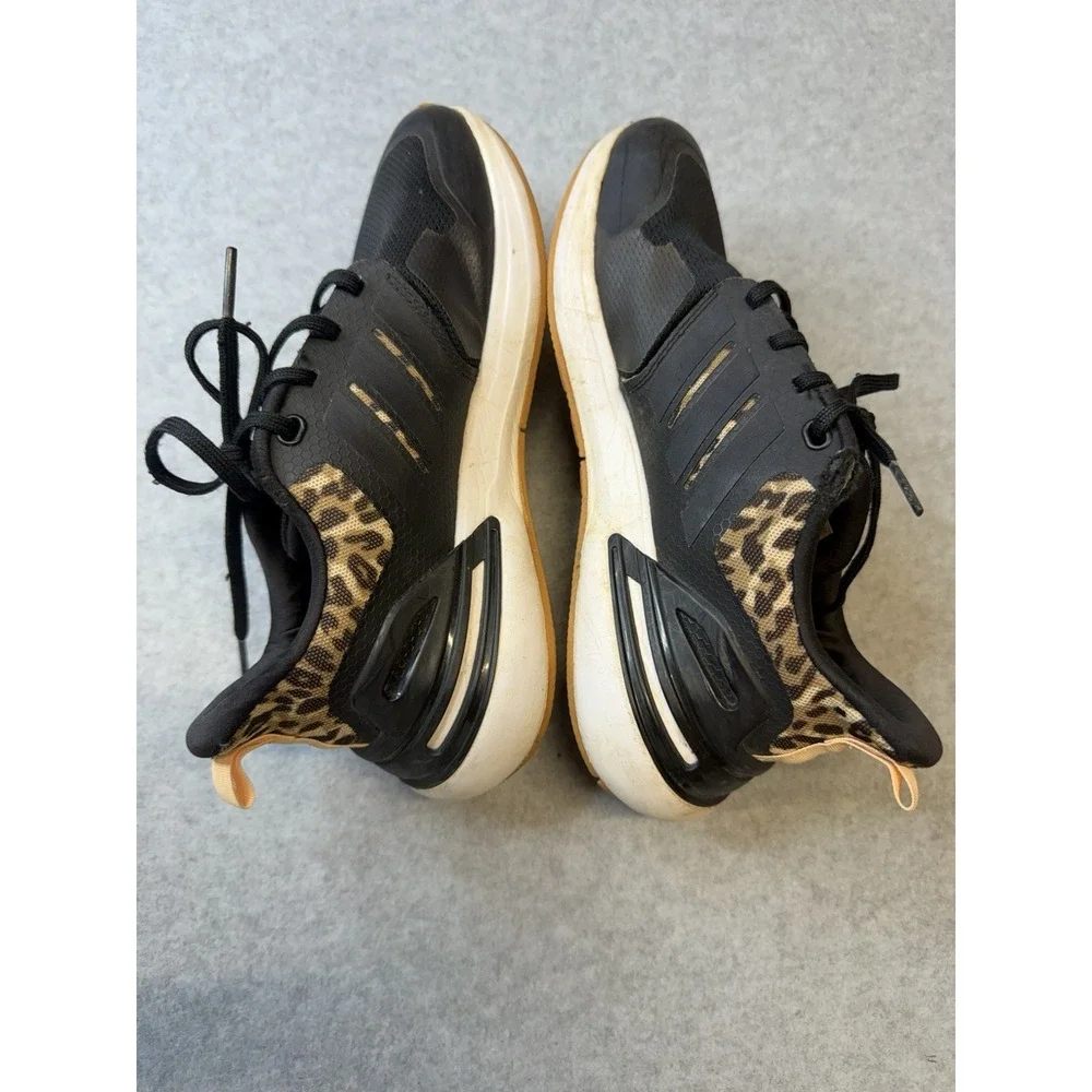 Adidas RapidaSport Bounce Black Sneakers Running Shoes Kids Size 4 Youth